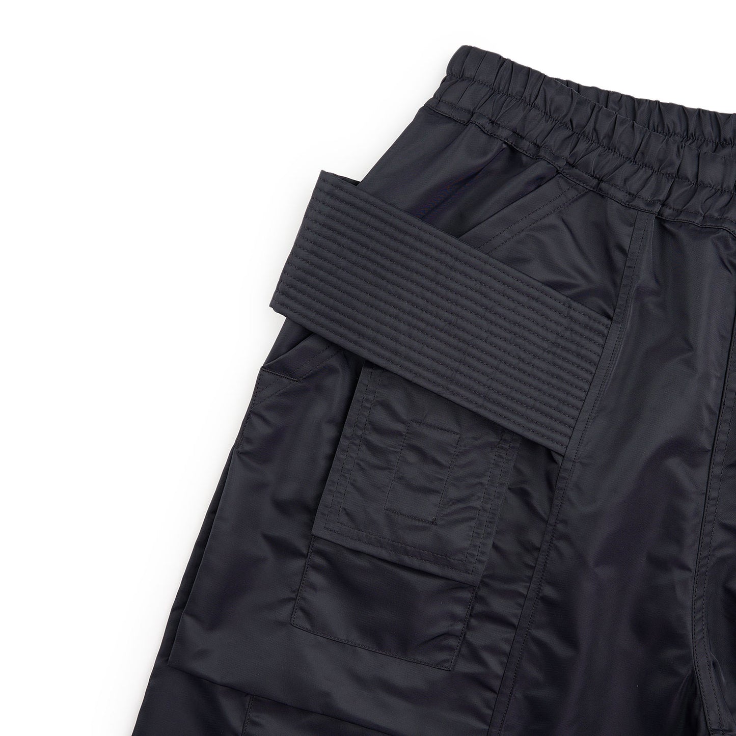 rick owens drkshdw creatch cargo drawstring  pants (black) - a.plus