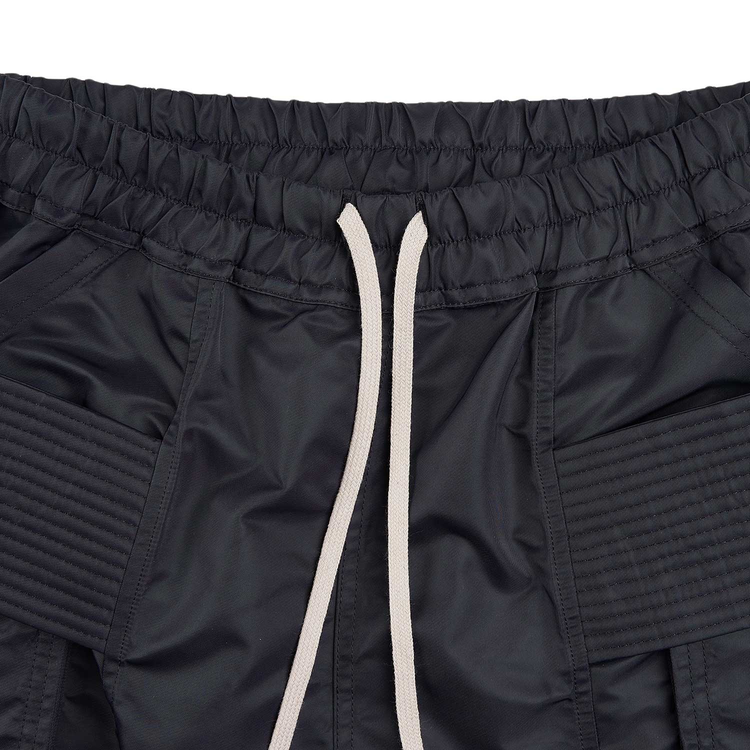 rick owens drkshdw creatch cargo drawstring  pants (black) - a.plus