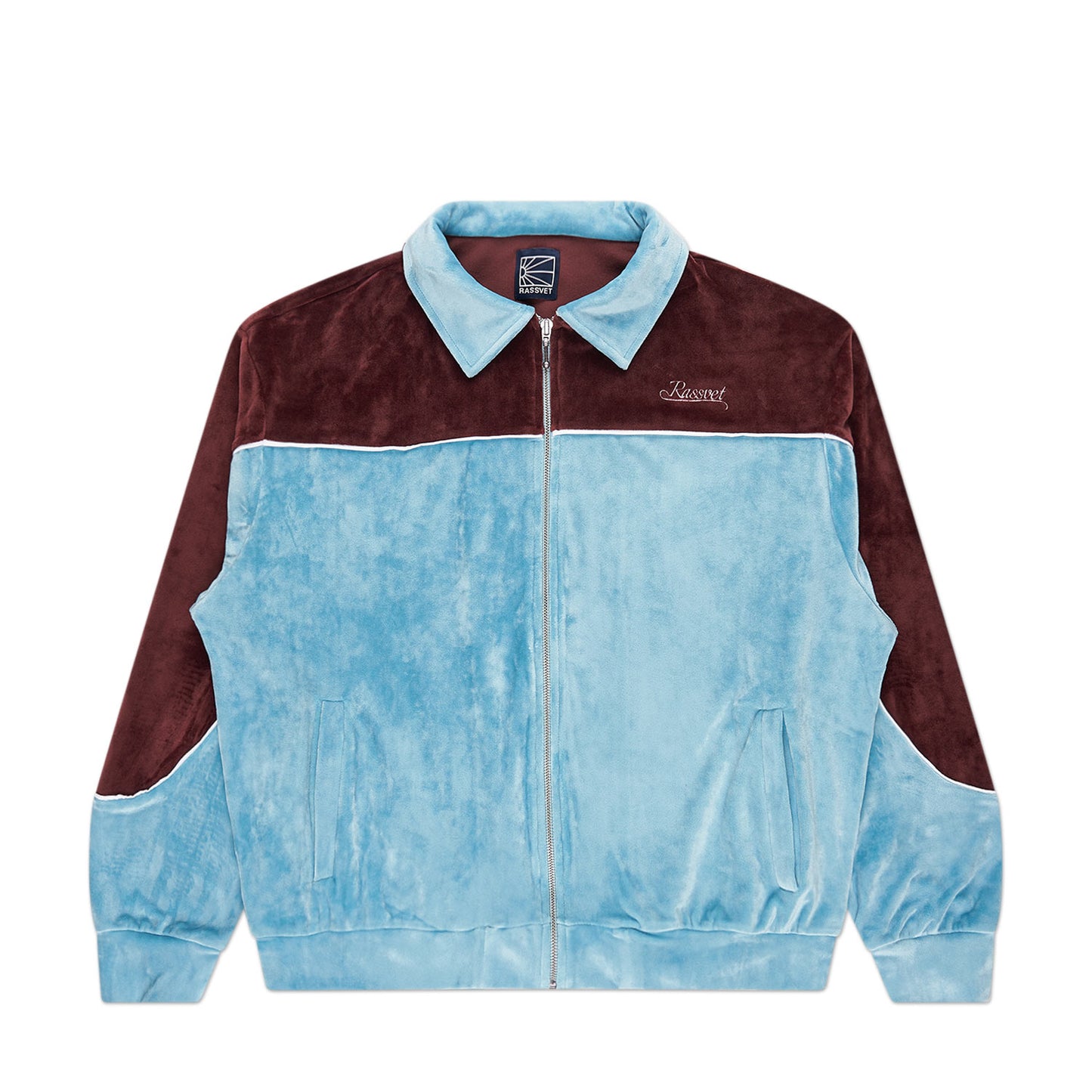 rassvet velours sports jacket (blue) - a.plus