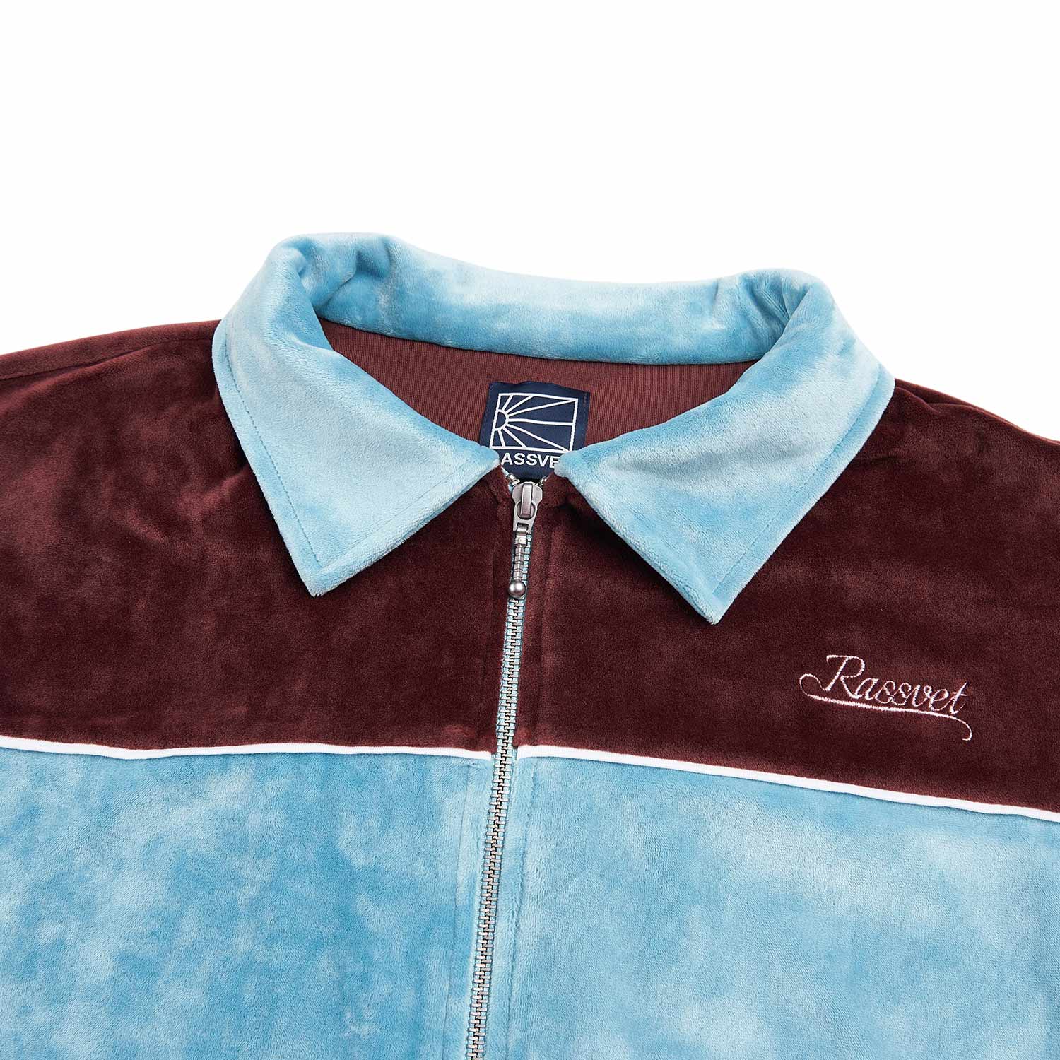 rassvet velours sports jacket (blue) - a.plus