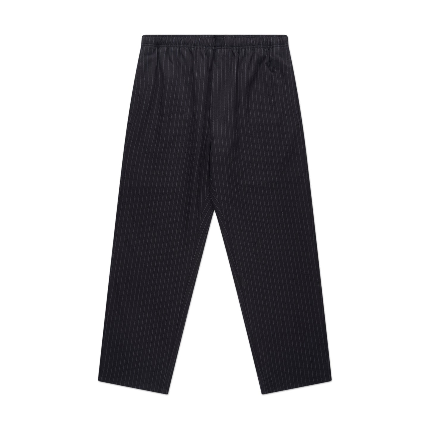 stüssy wool stripe beach pant (black) - a.plus