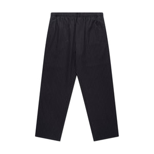 stüssy wool stripe beach pant (black) - a.plus