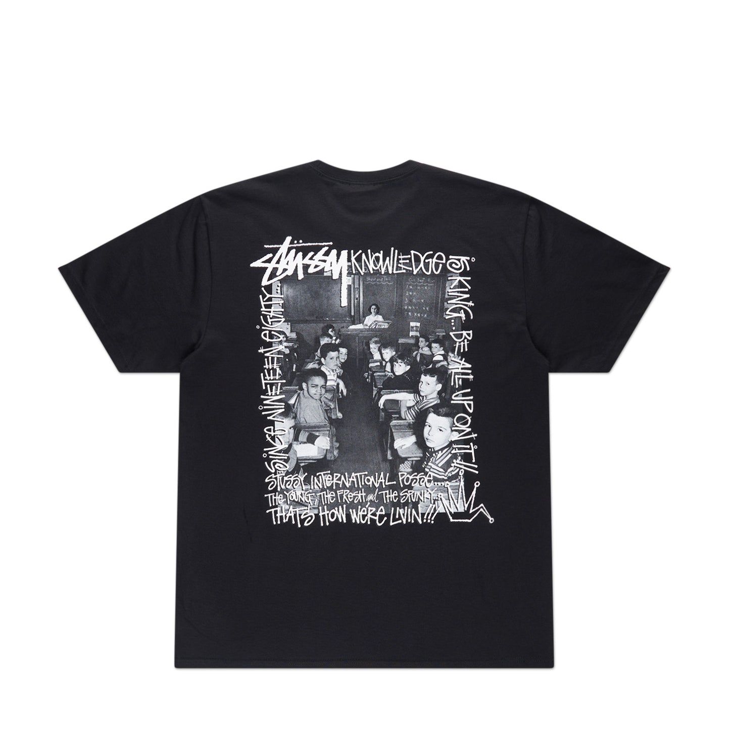 stüssy classroom tee (black) - a.plus