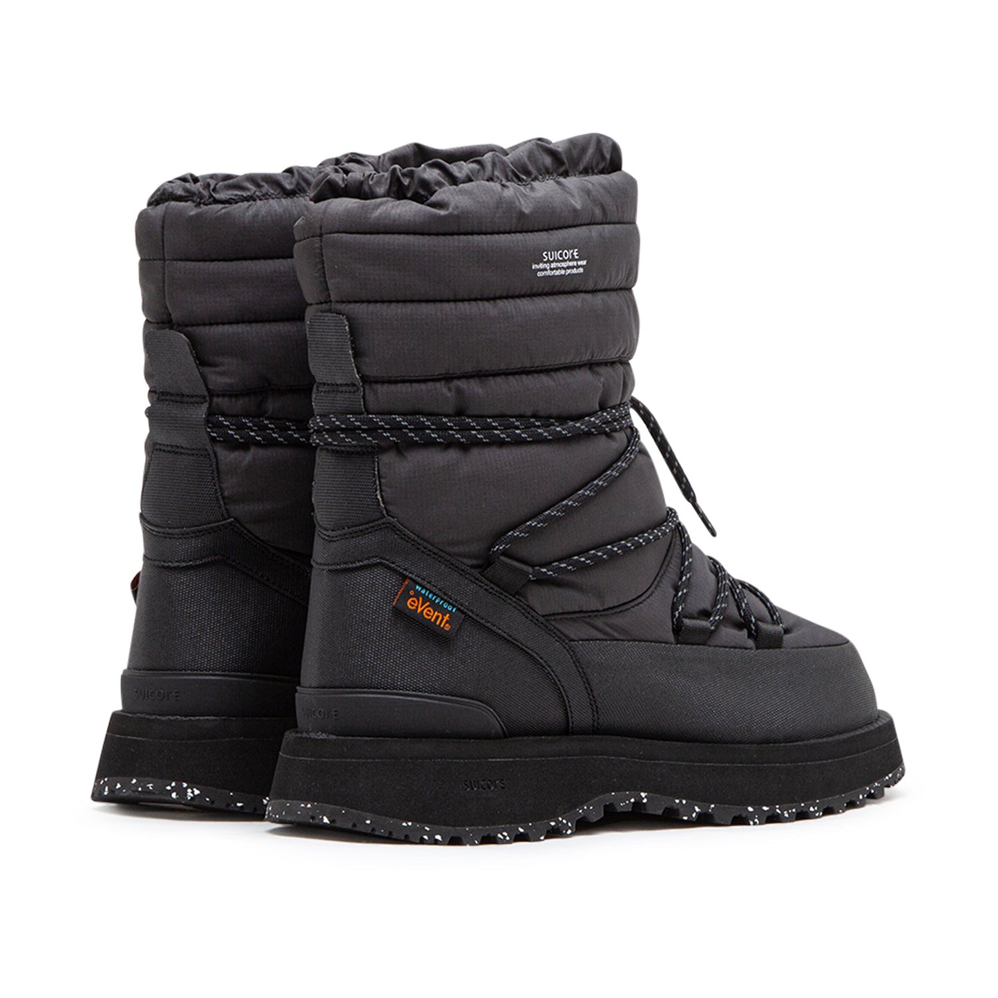 suicoke bower-evab-hi-lace (black) - a.plus