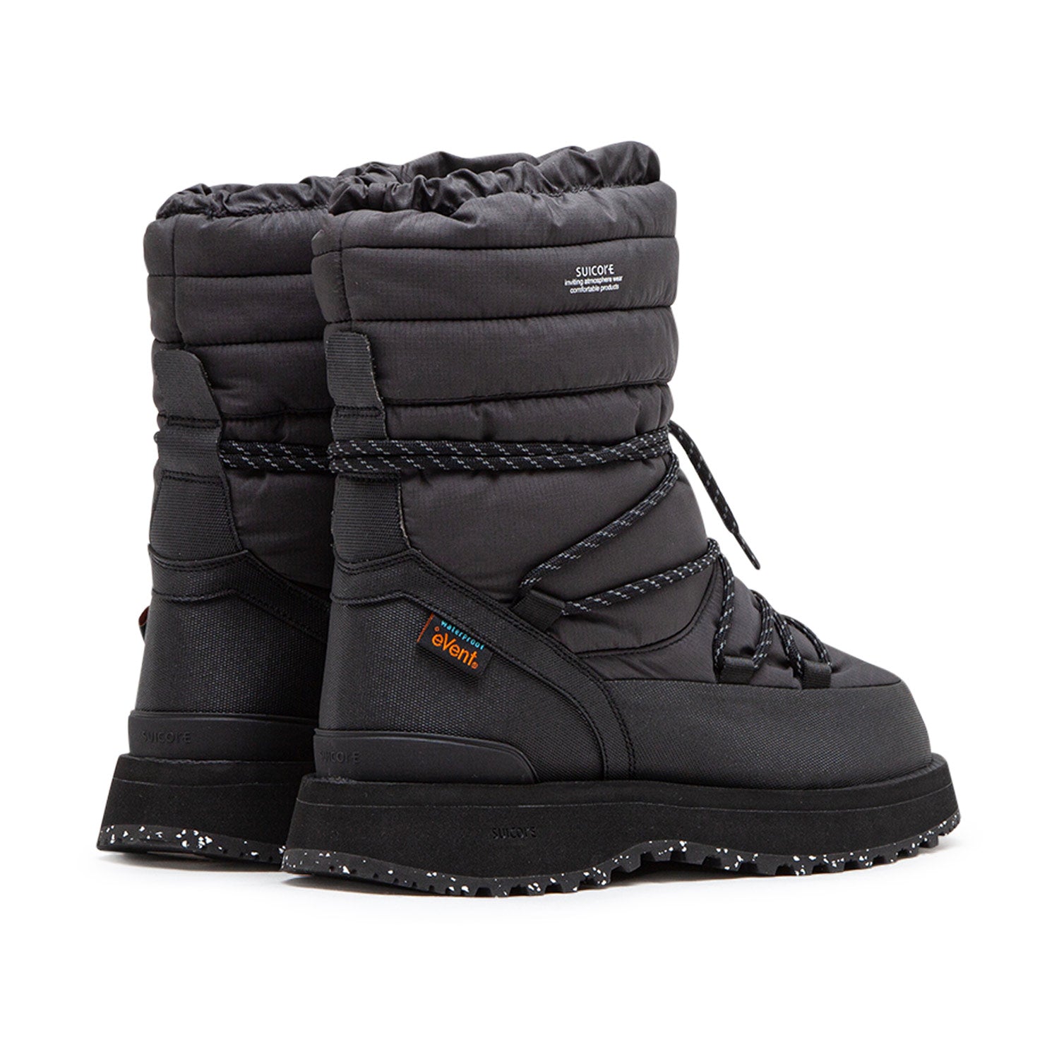 suicoke bower-evab-hi-lace (black) - a.plus