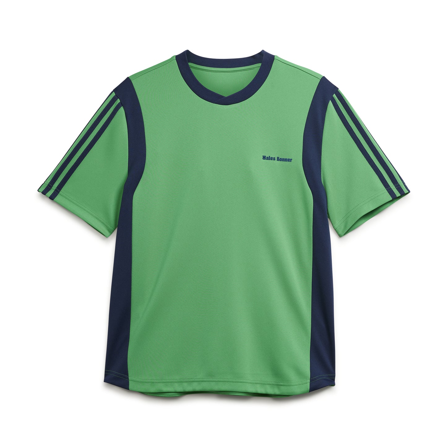 adidas x wales bonner football t-shirt (vivid green) - a.plus