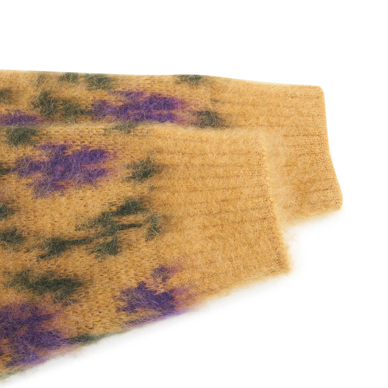 needles flower mohair cardigan (yellow) - a.plus