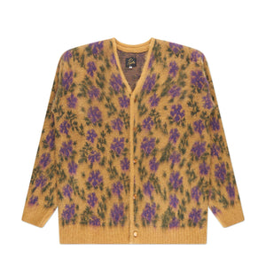 needles flower mohair cardigan (yellow) - a.plus