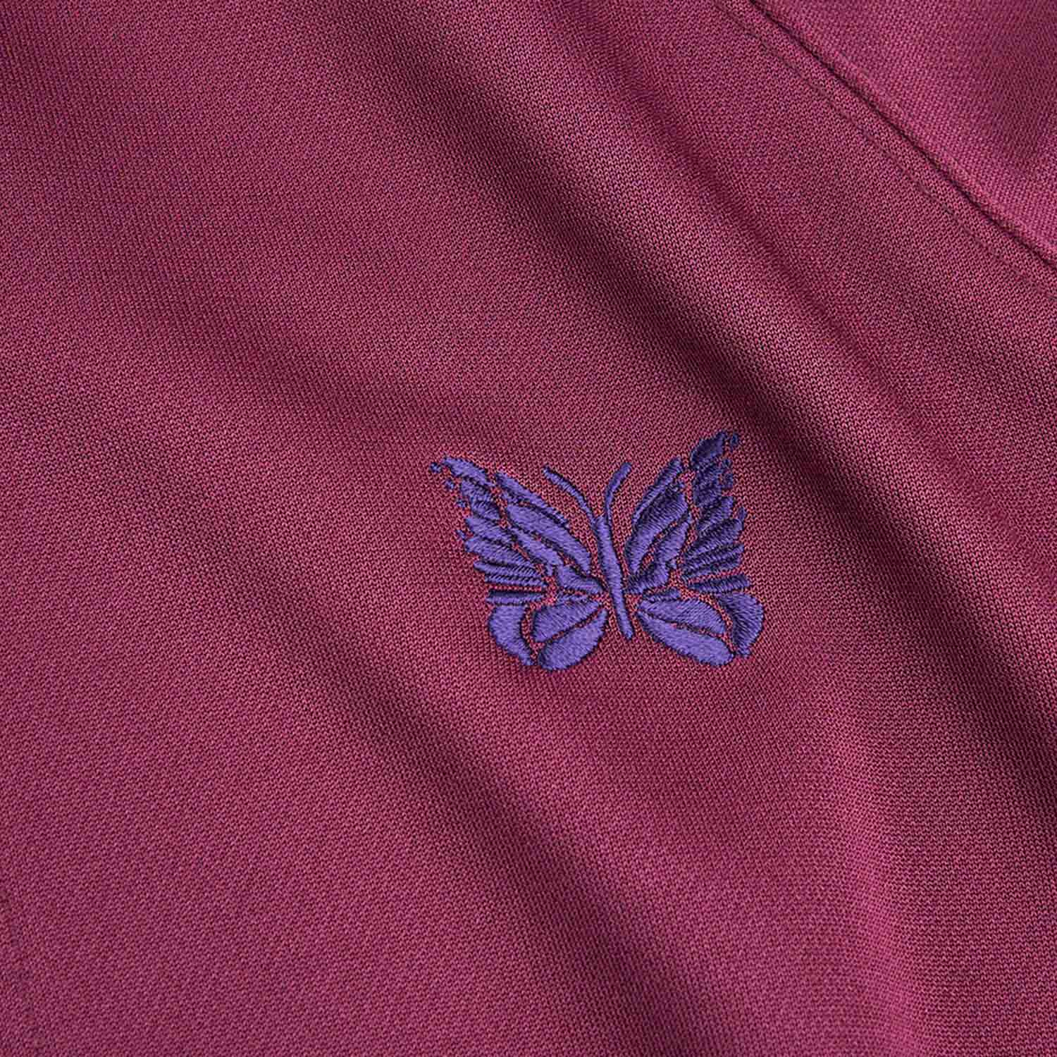 needles side stripe track jacket (wine) - a.plus