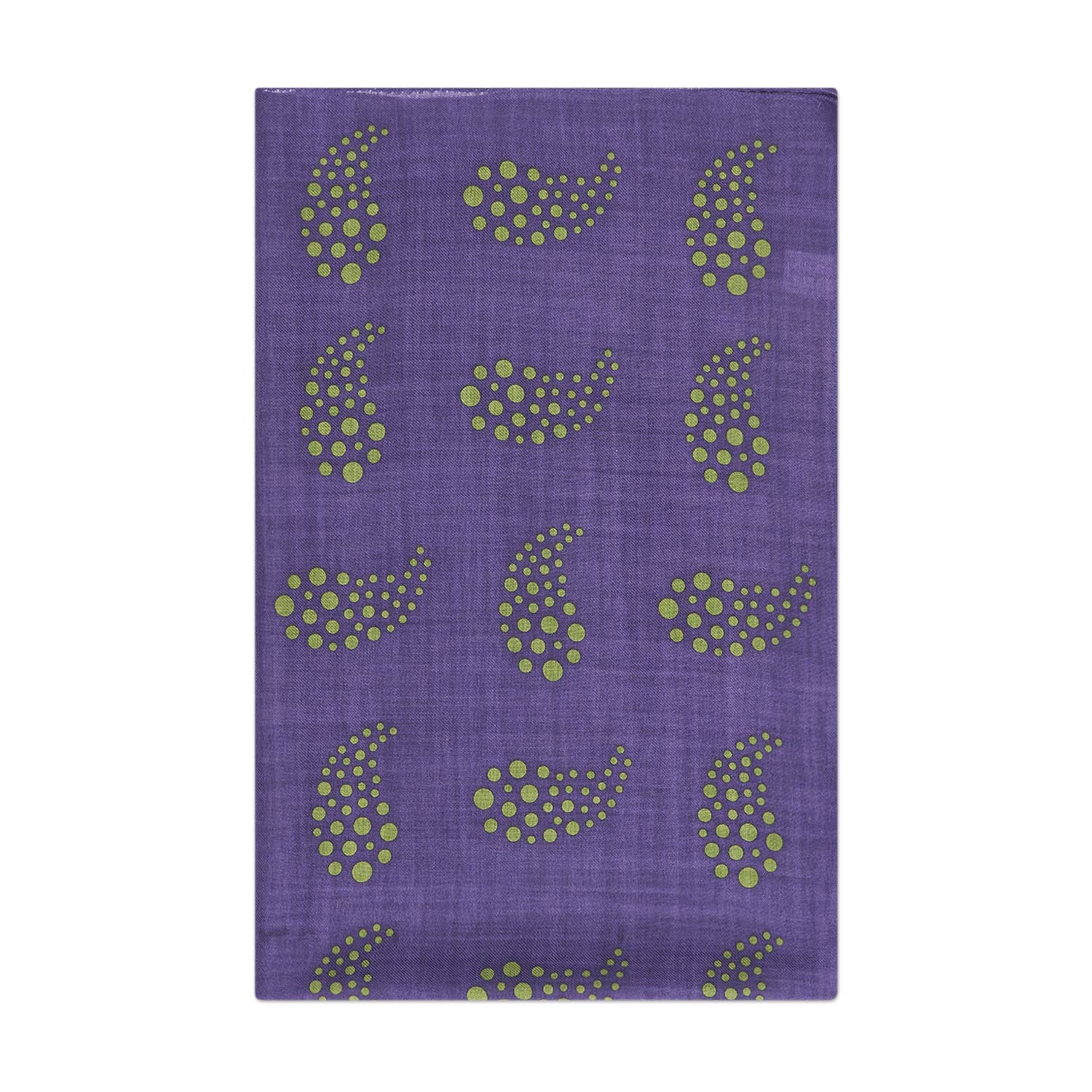 needles wool silk scarf (purple) - a.plus
