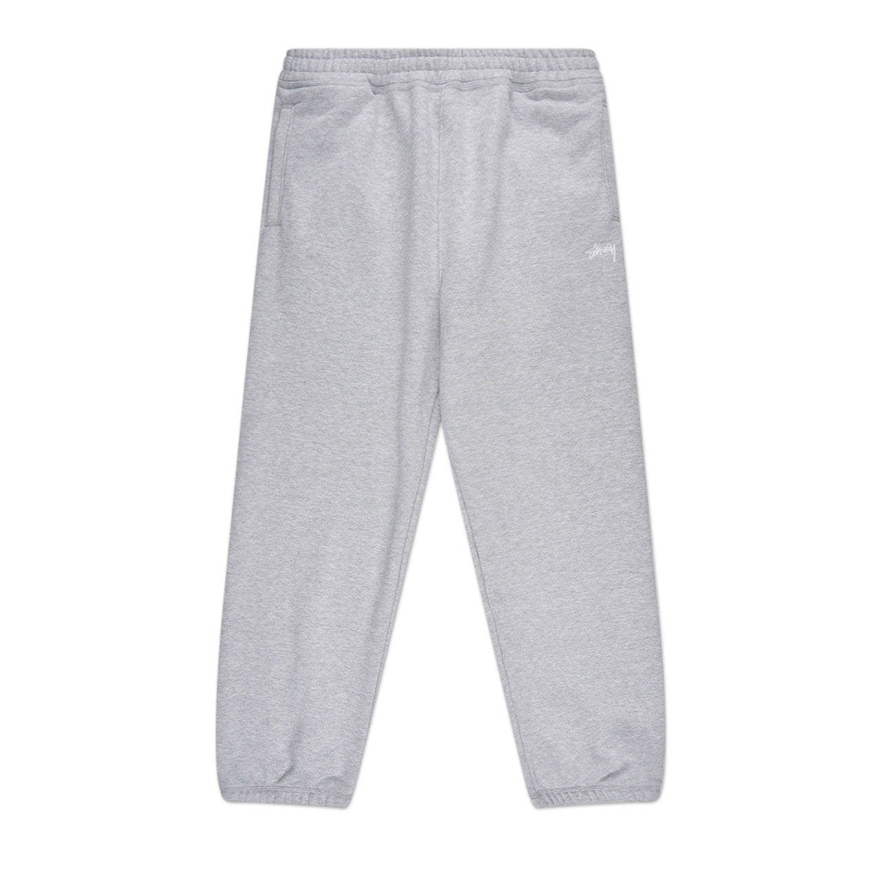 stüssy stock logo pant (grey heather) - a.plus