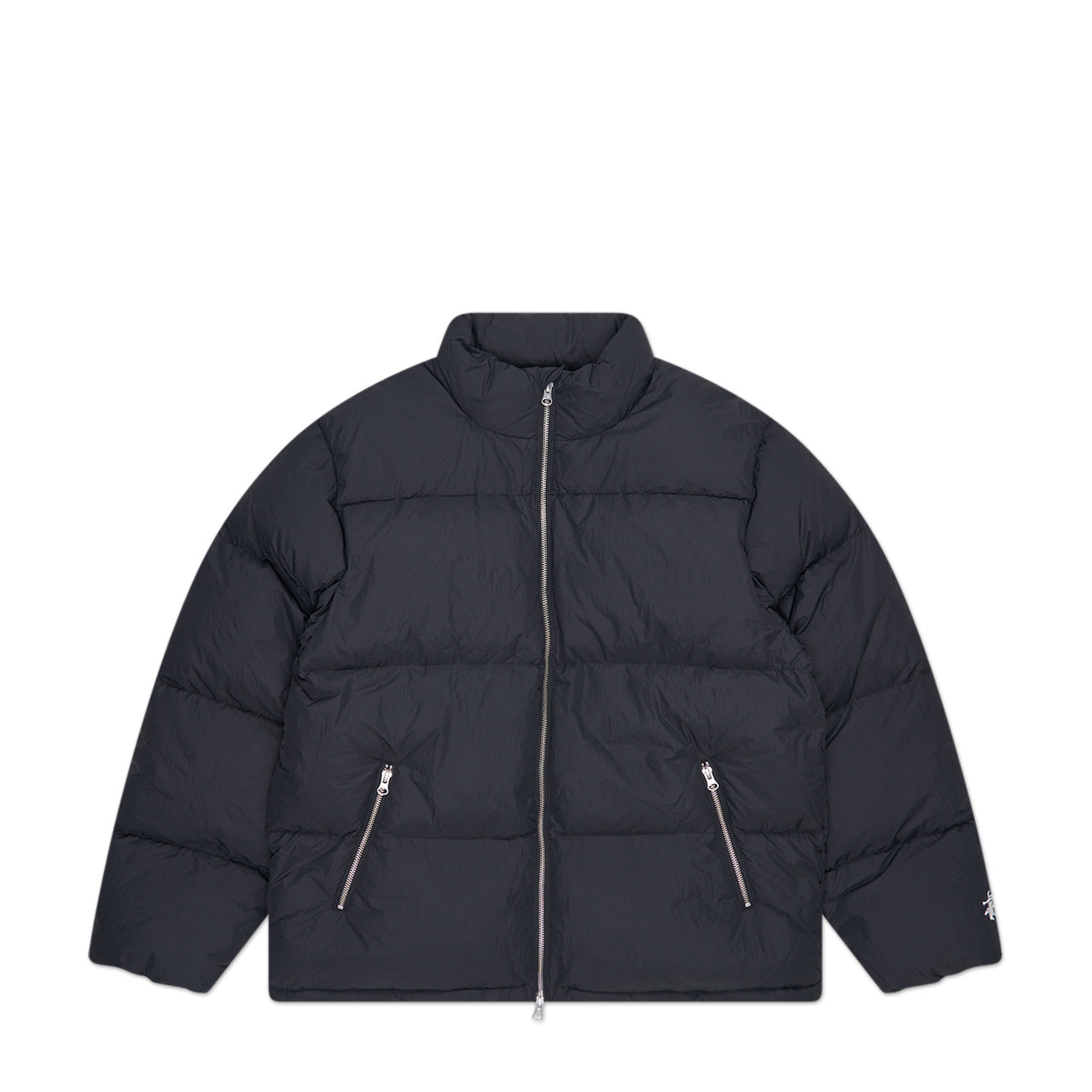 stüssy nylon down puffer (black) - a.plus