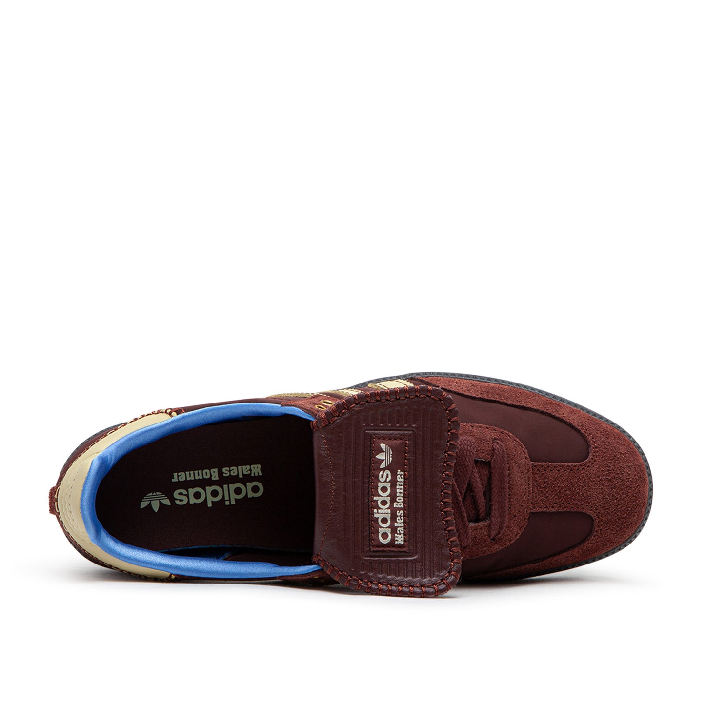 adidas x wales bonner nylon samba (fox brown / sandy beige / lucky blue) - a.plus