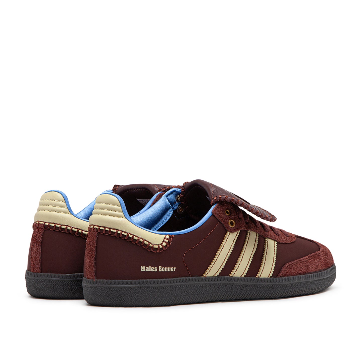 adidas x wales bonner nylon samba (fox brown / sandy beige / lucky blue) - a.plus