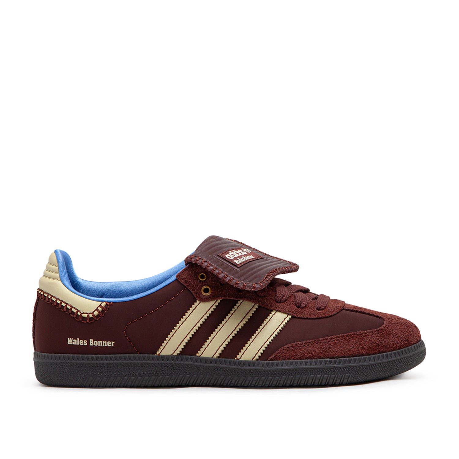 adidas x wales bonner nylon samba (fox brown / sandy beige / lucky blue) - a.plus