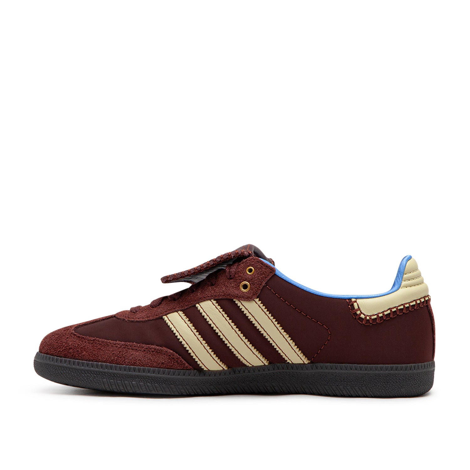 adidas x wales bonner nylon samba (fox brown / sandy beige / lucky blue) - a.plus