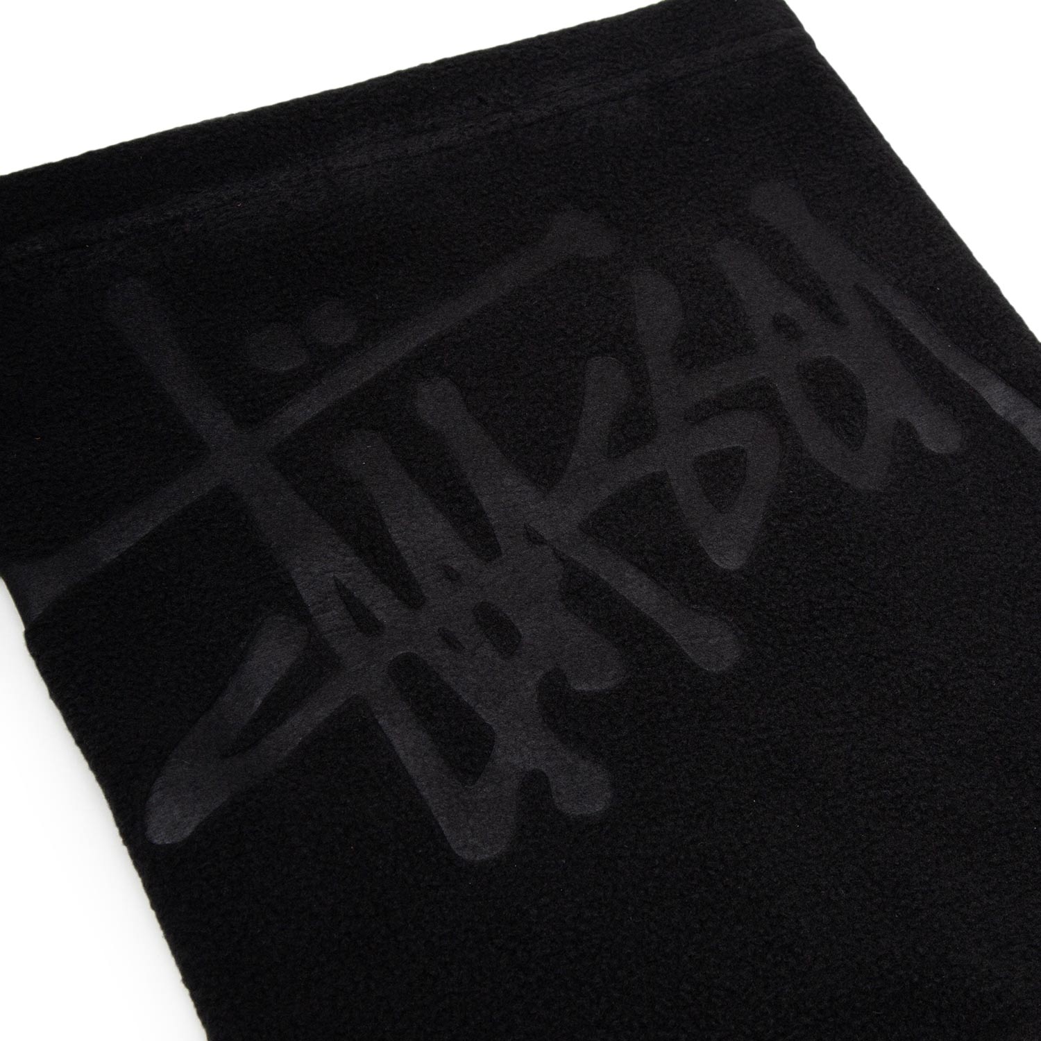 stüssy polar fleece neckwarmer (black) - a.plus