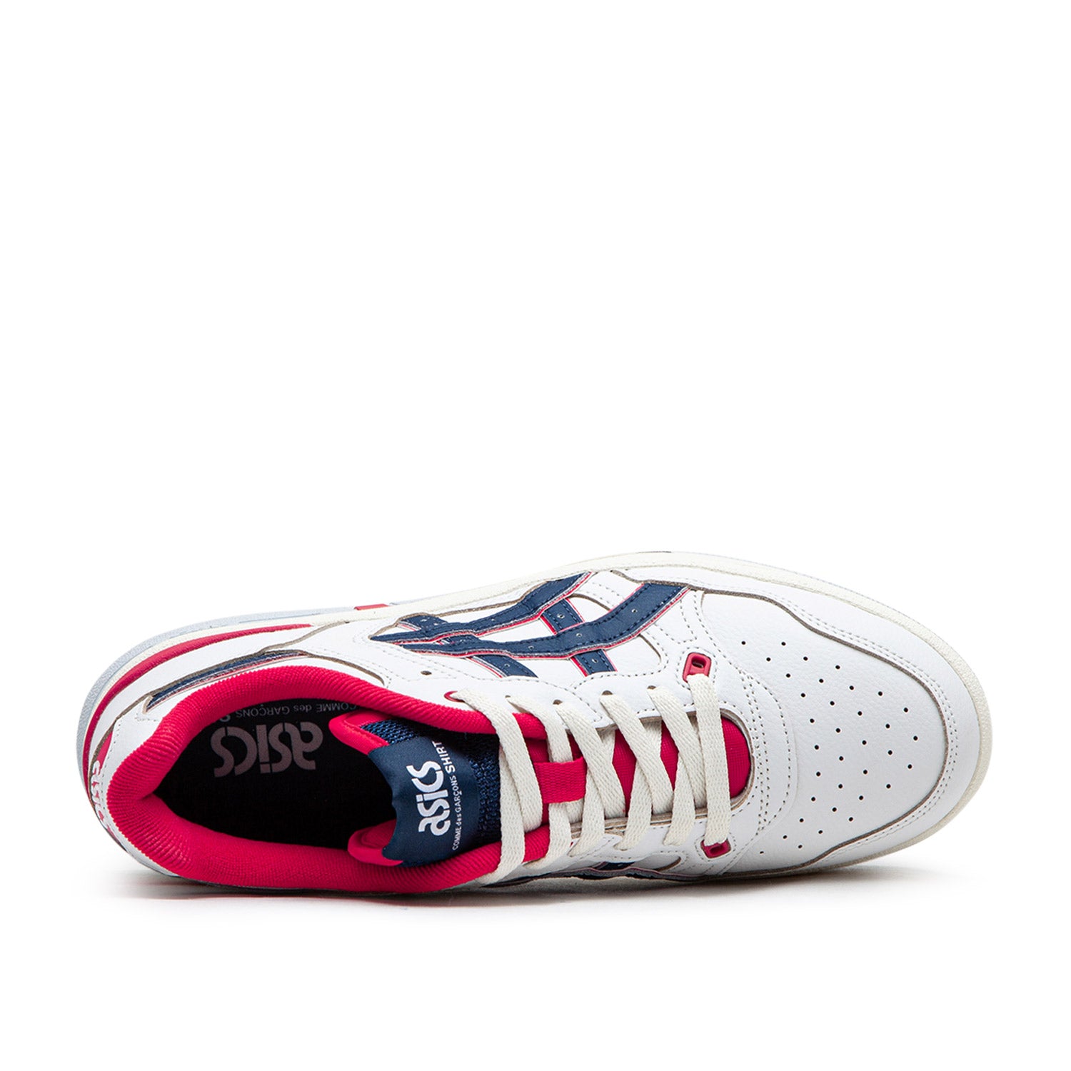 asics x comme des garçons shirt ex89 (white / navy) - a.plus