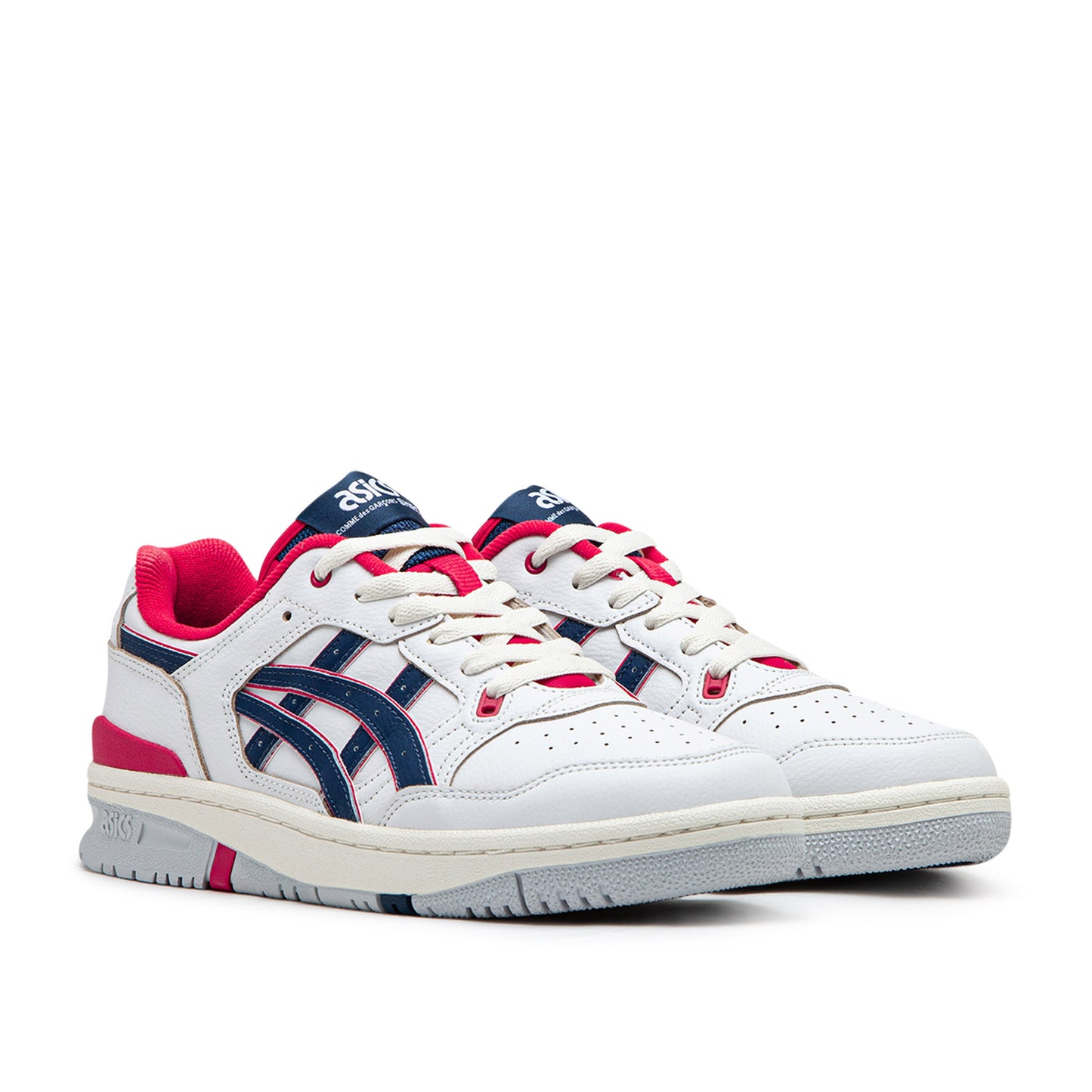 asics x comme des garçons shirt ex89 (white / navy) - a.plus