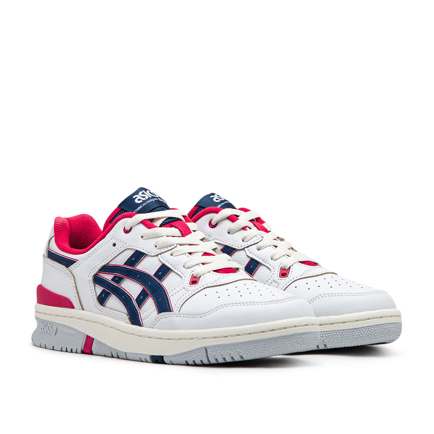 asics x comme des garçons shirt ex89 (white / navy) - a.plus
