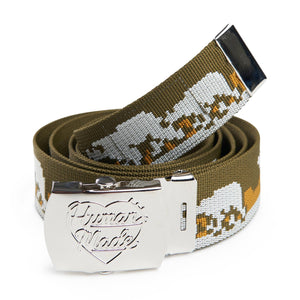 human made jacquard web belt (olive drab) - a.plus