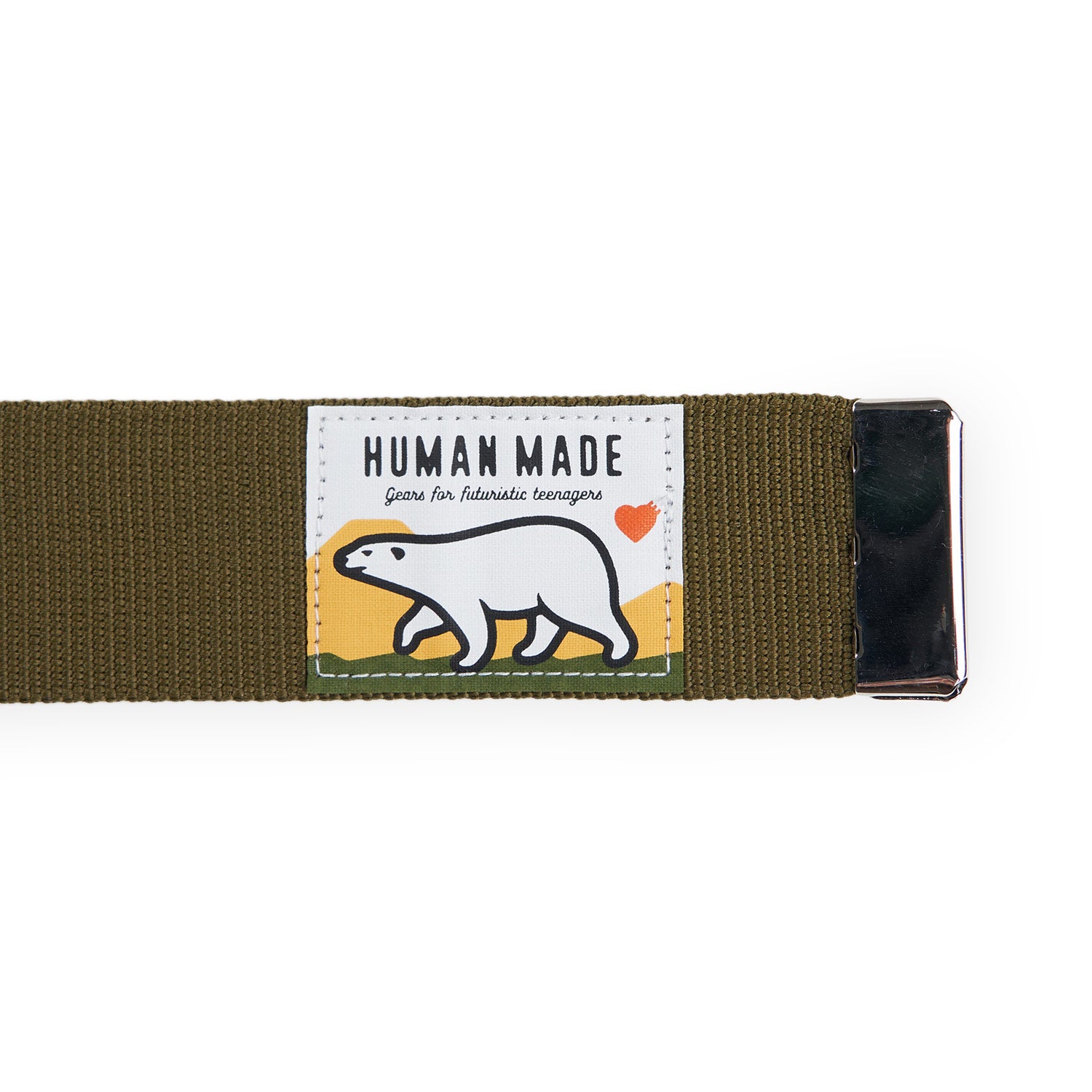 human made jacquard web belt (olive drab) - a.plus