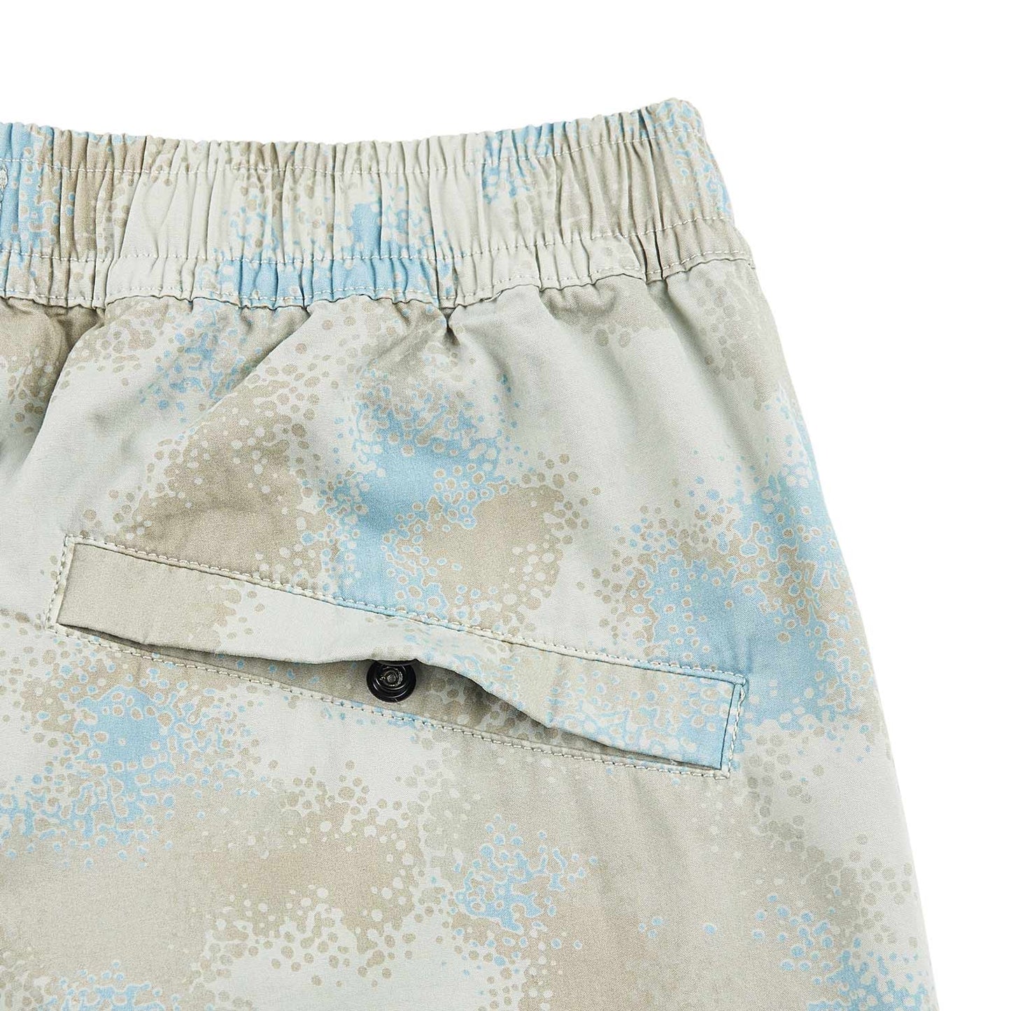 stone island camo devoré shorts (beige / grey) - a.plus