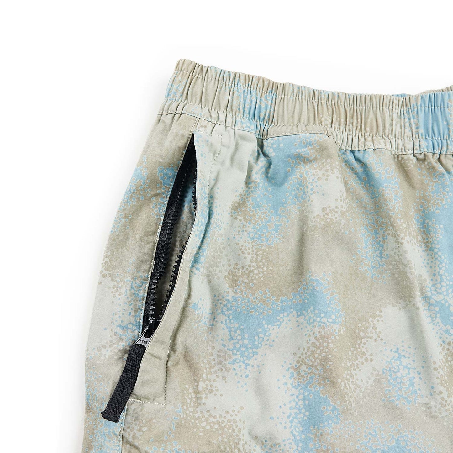 stone island camo devoré shorts (beige / grey) - a.plus