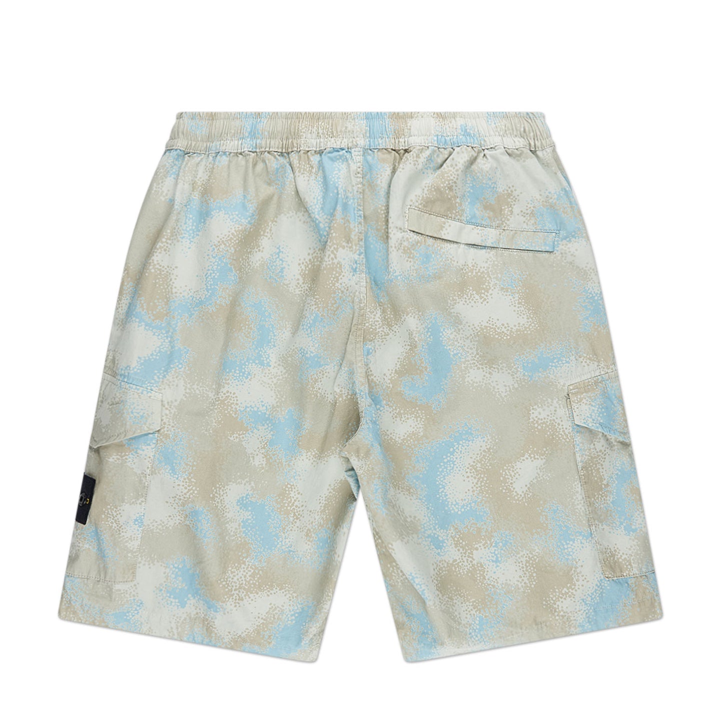 stone island camo devoré shorts (beige / grey) - a.plus