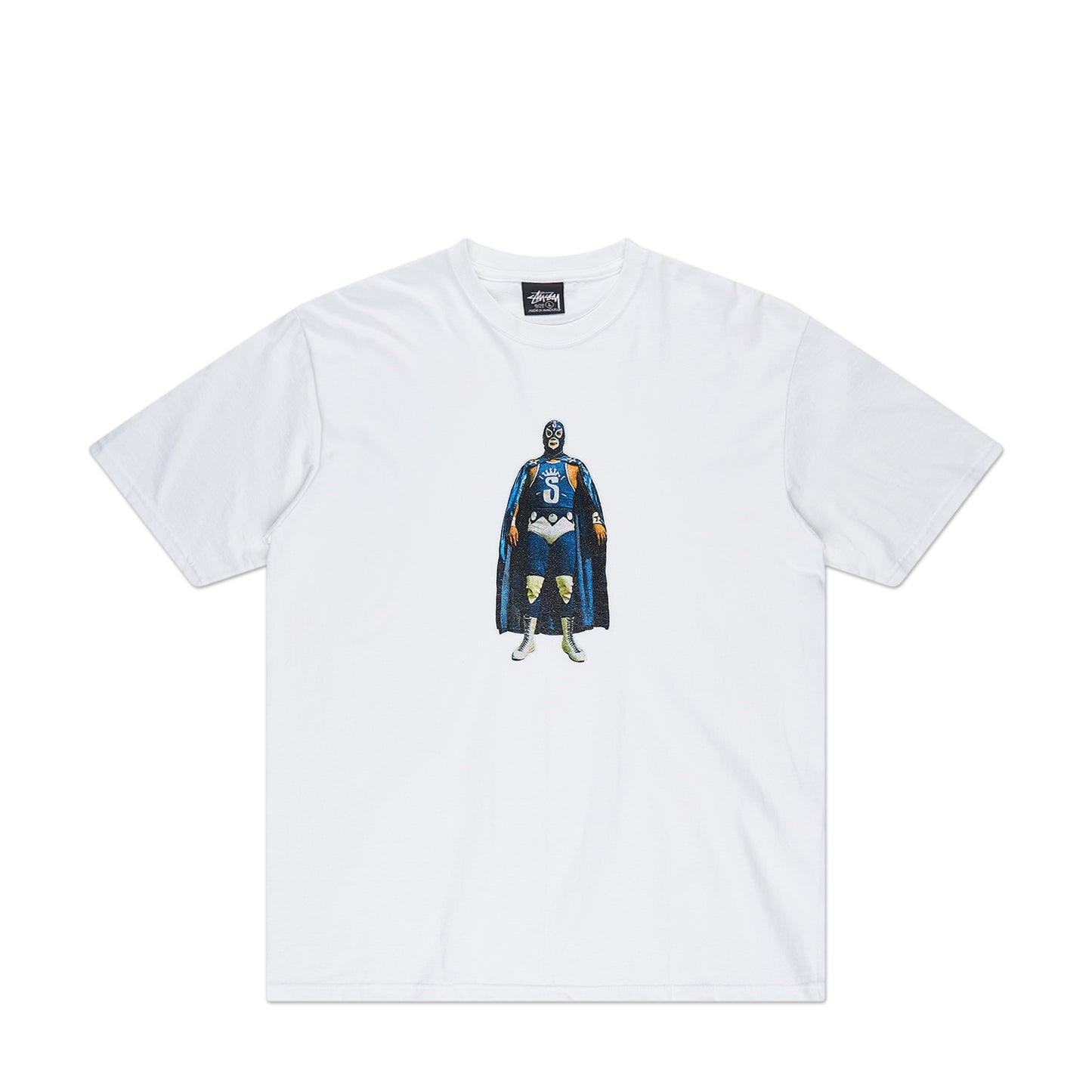 stüssy lucha t-shirt (white) - a.plus