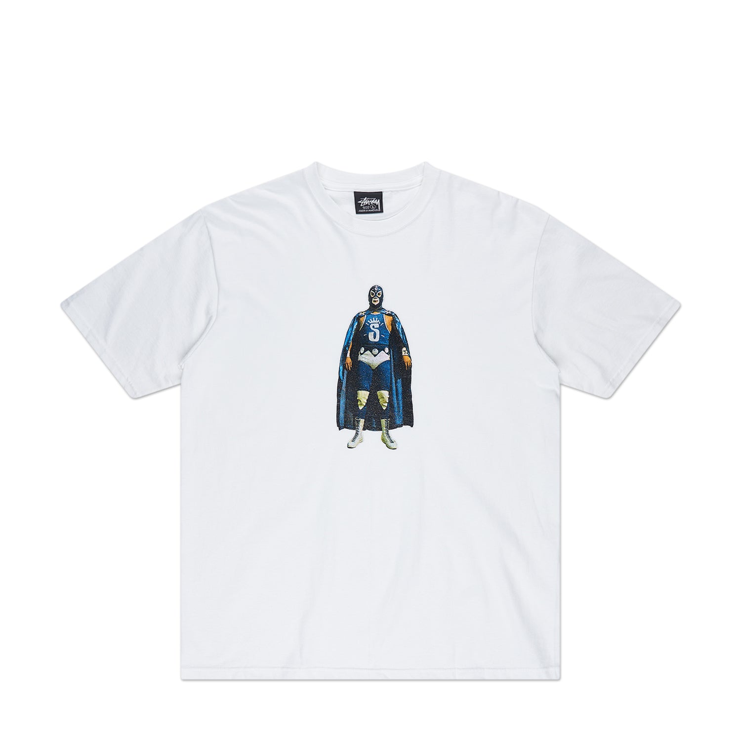 stüssy lucha t-shirt (white) - a.plus
