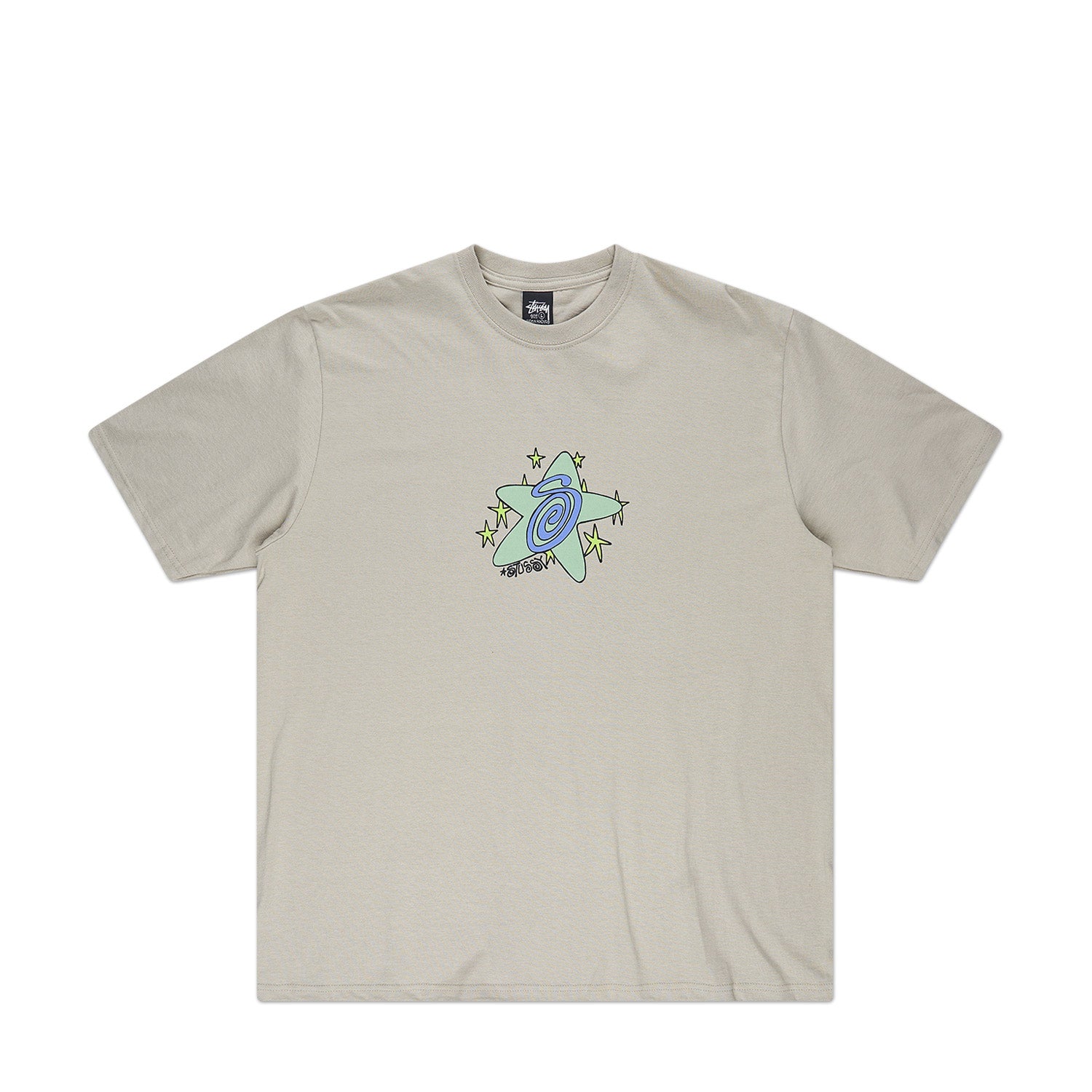 stüssy galaxy t-shirt (khaki) - a.plus