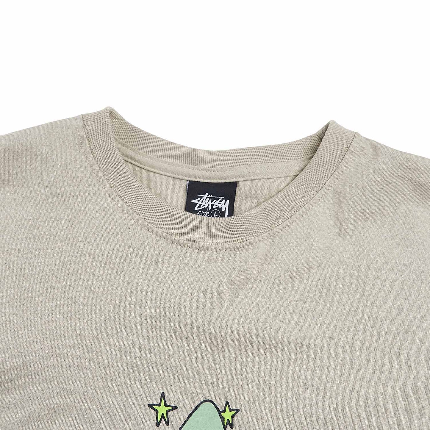 stüssy galaxy t-shirt (khaki) - a.plus