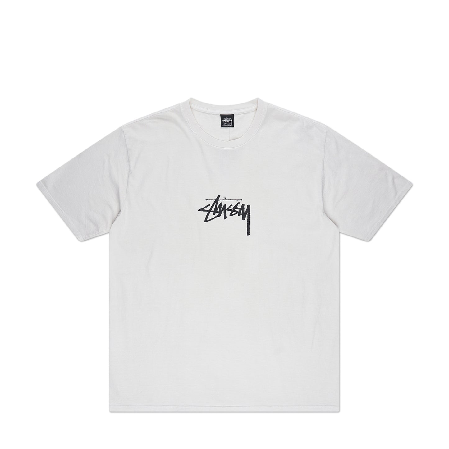 stüssy small stock pigment dyed t-shirt (natural) - a.plus