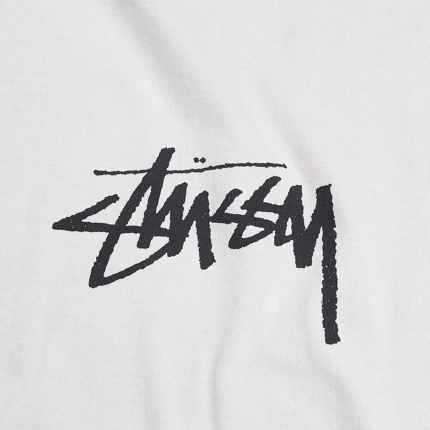 stüssy small stock pigment dyed t-shirt (natural) - a.plus