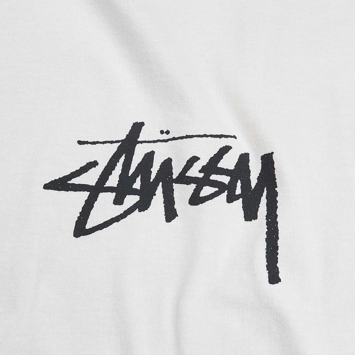 stüssy small stock pigment dyed t-shirt (natural) - a.plus