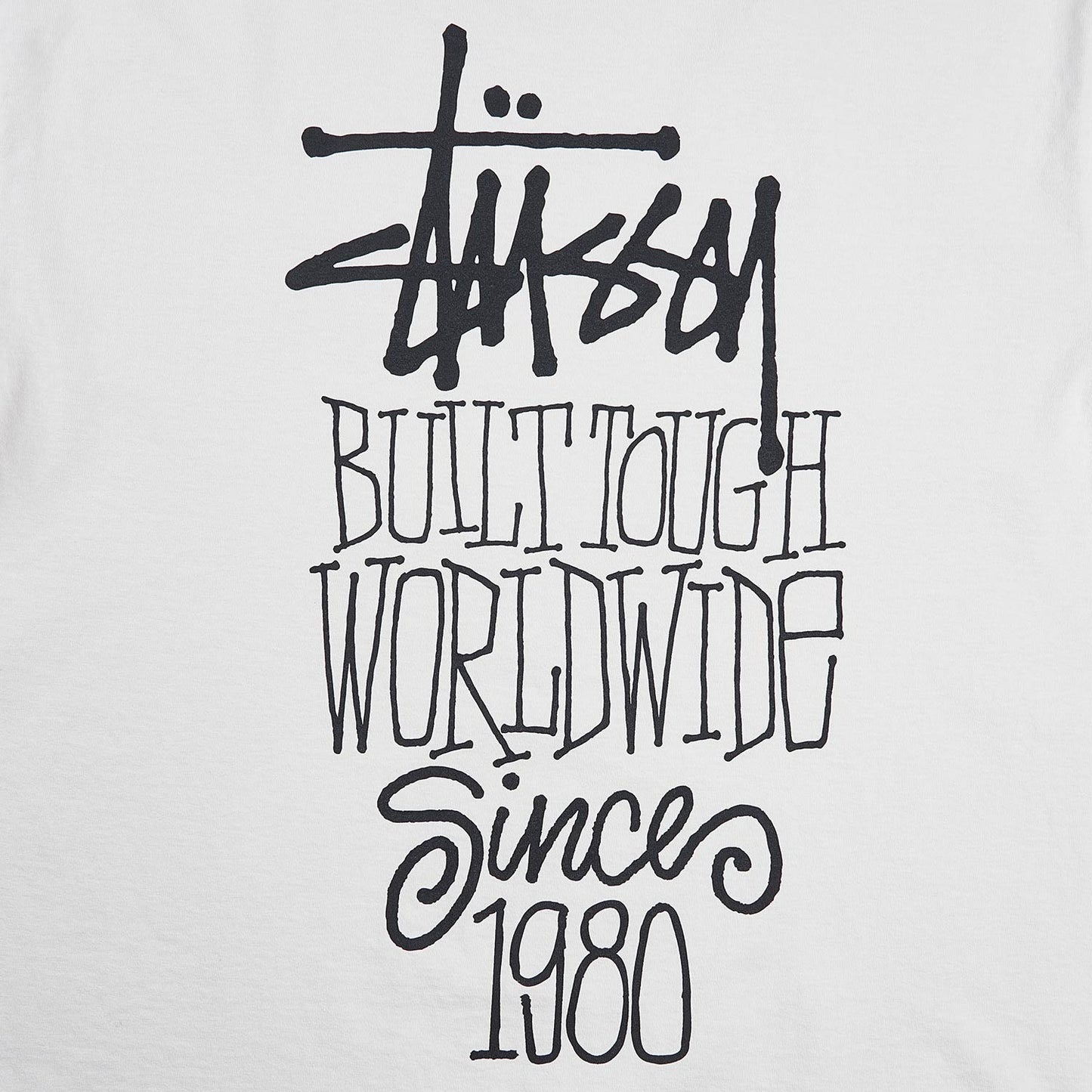 stüssy built tough pigment dyed t-shirt (natural) - a.plus