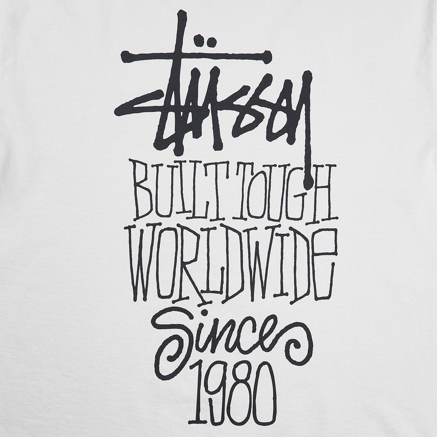 stüssy built tough pigment dyed t-shirt (natural) - a.plus