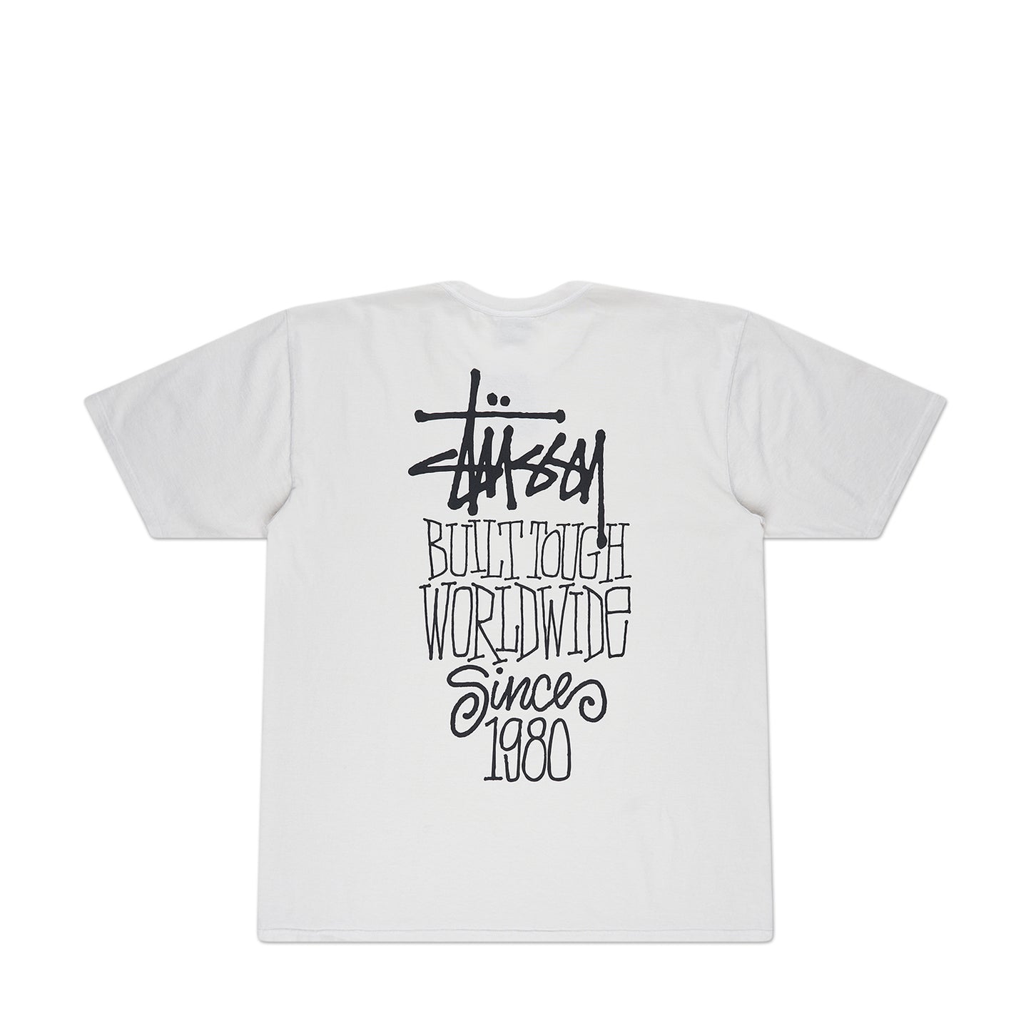 stüssy built tough pigment dyed t-shirt (natural) - a.plus