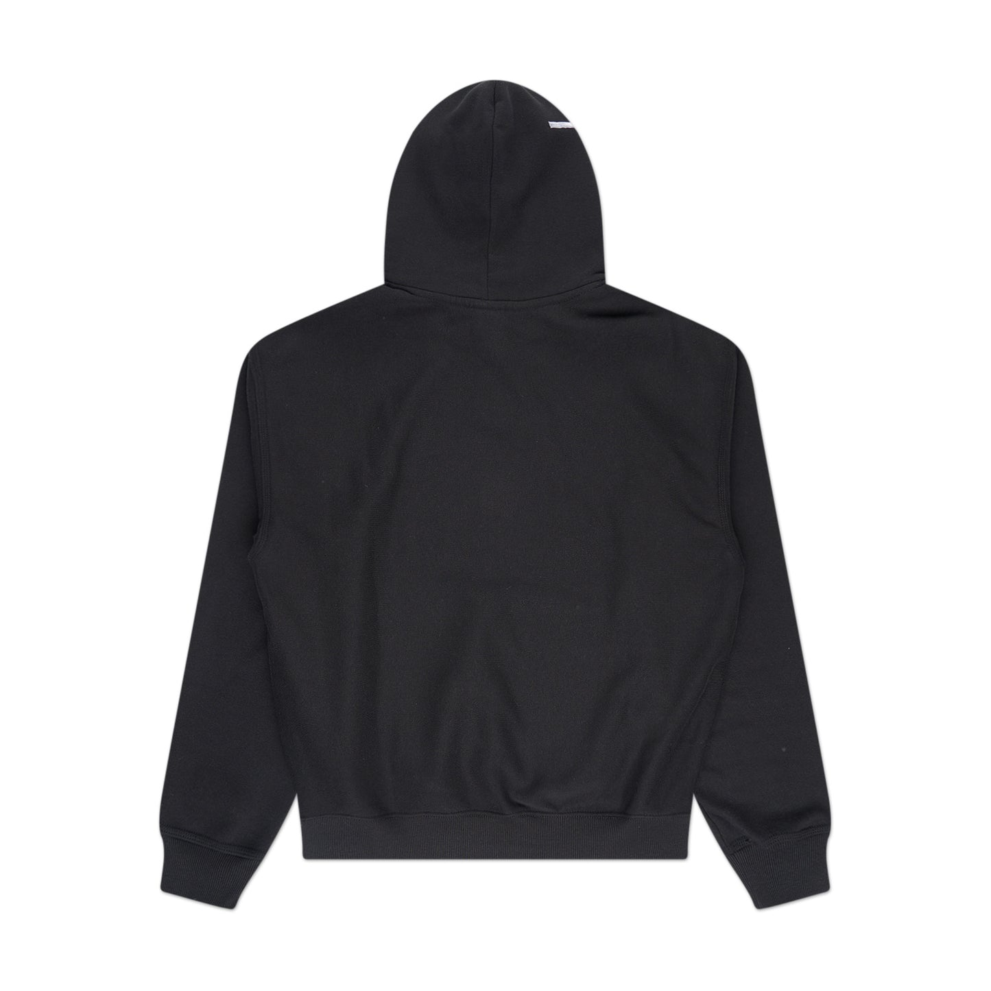 stüssy back hood applique hoodie (black) - a.plus