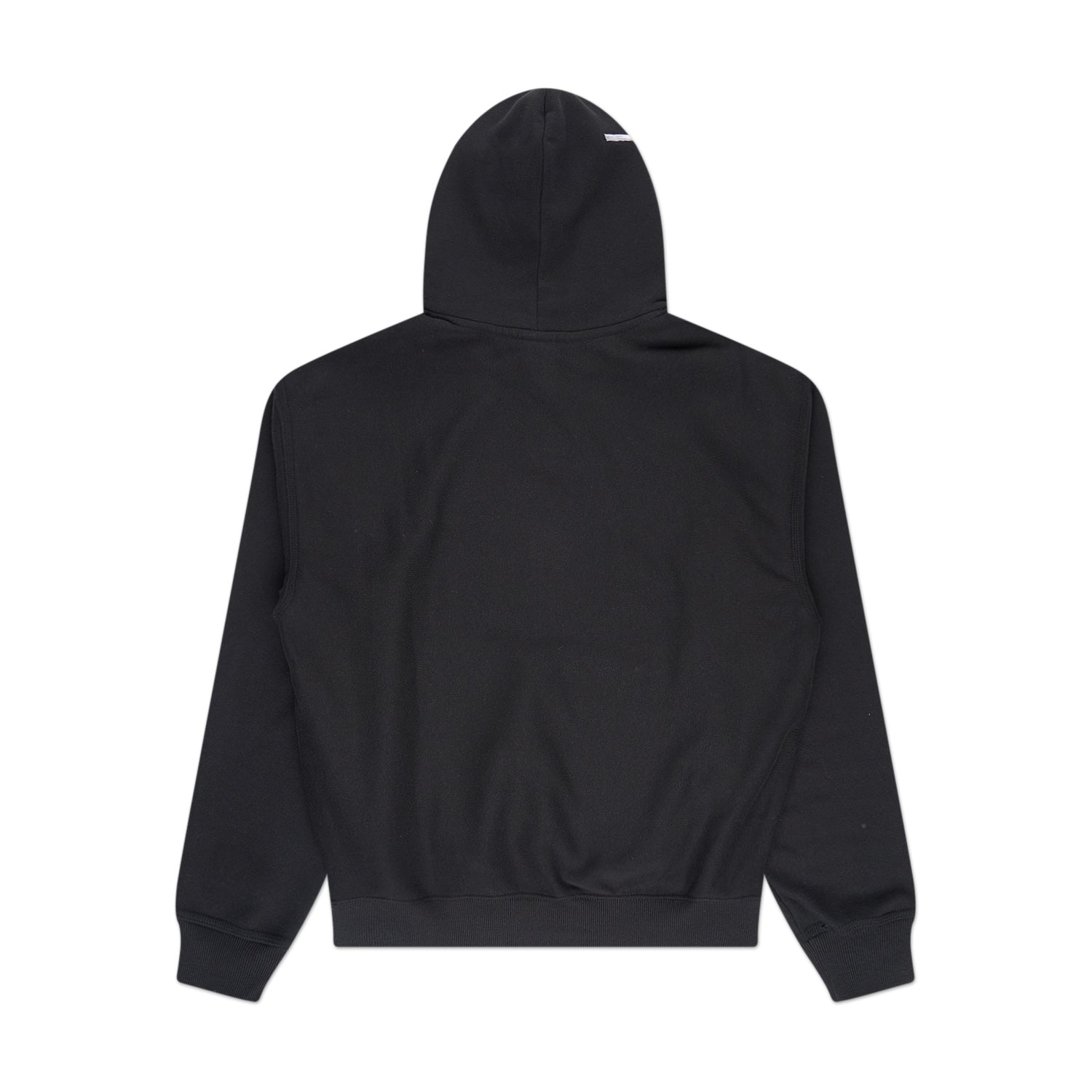 stüssy back hood applique hoodie (black) - a.plus