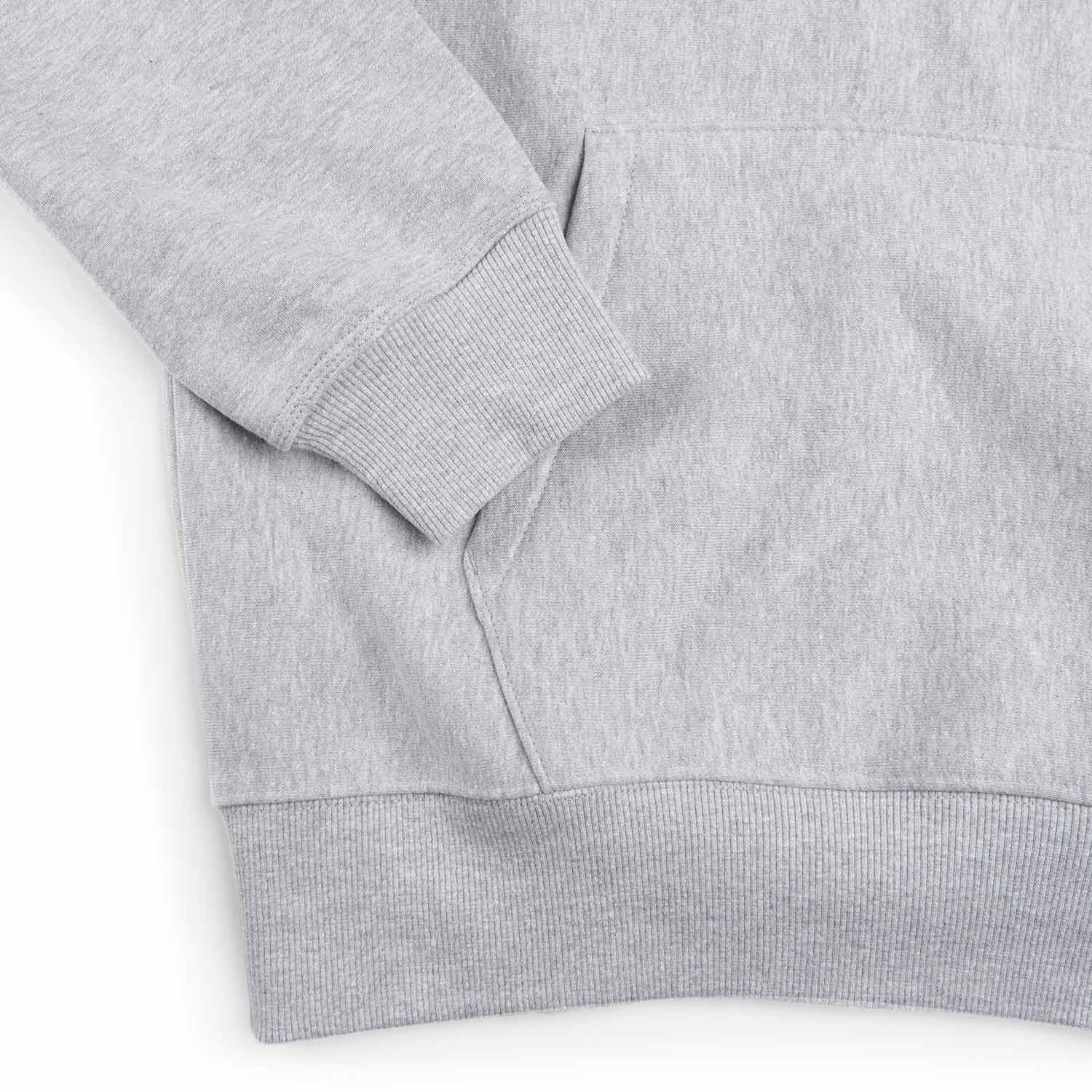 stüssy stock logo hoodie (grey heather) - a.plus
