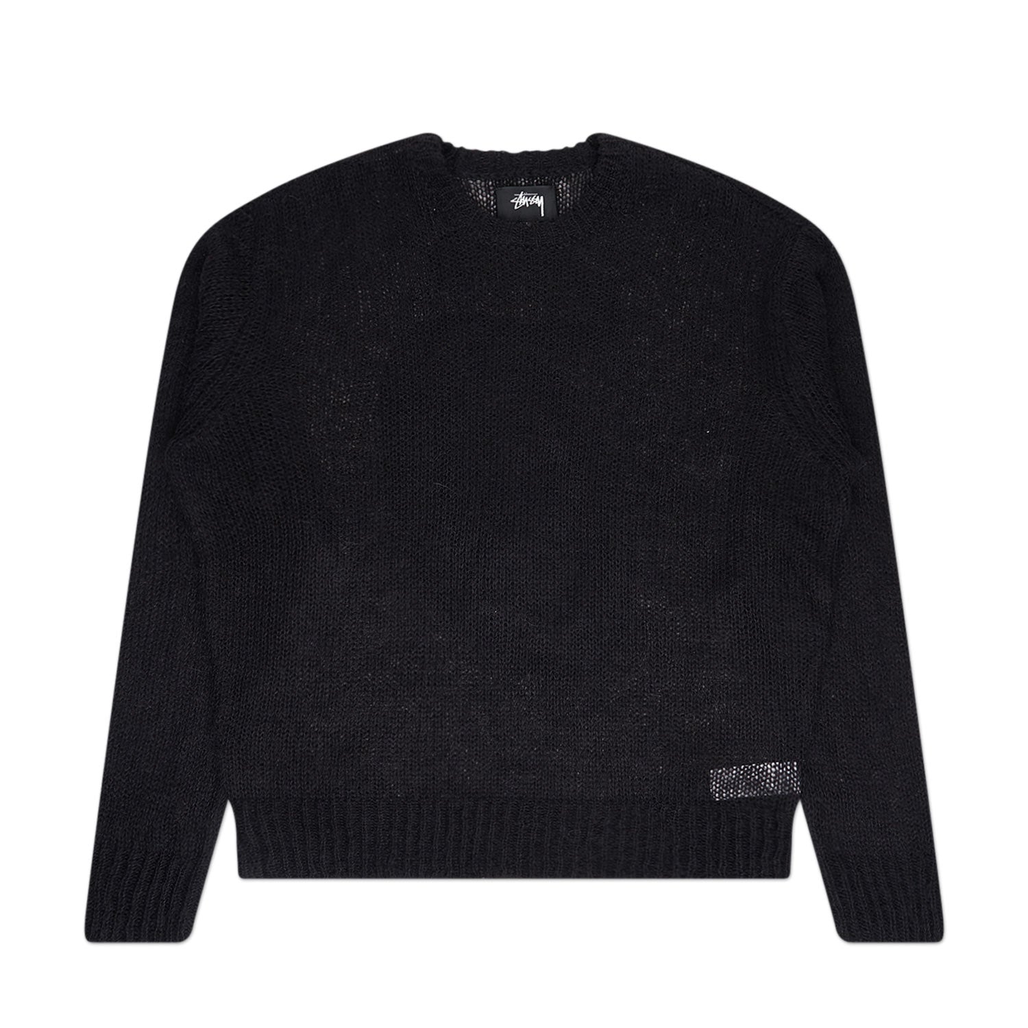 stüssy loose knit sweater (black) - a.plus