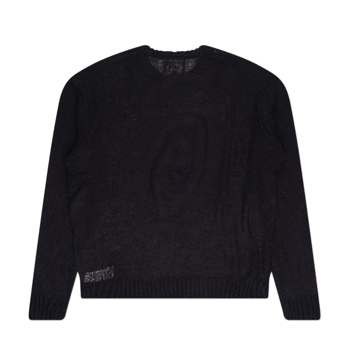 stüssy loose knit sweater (black) - a.plus