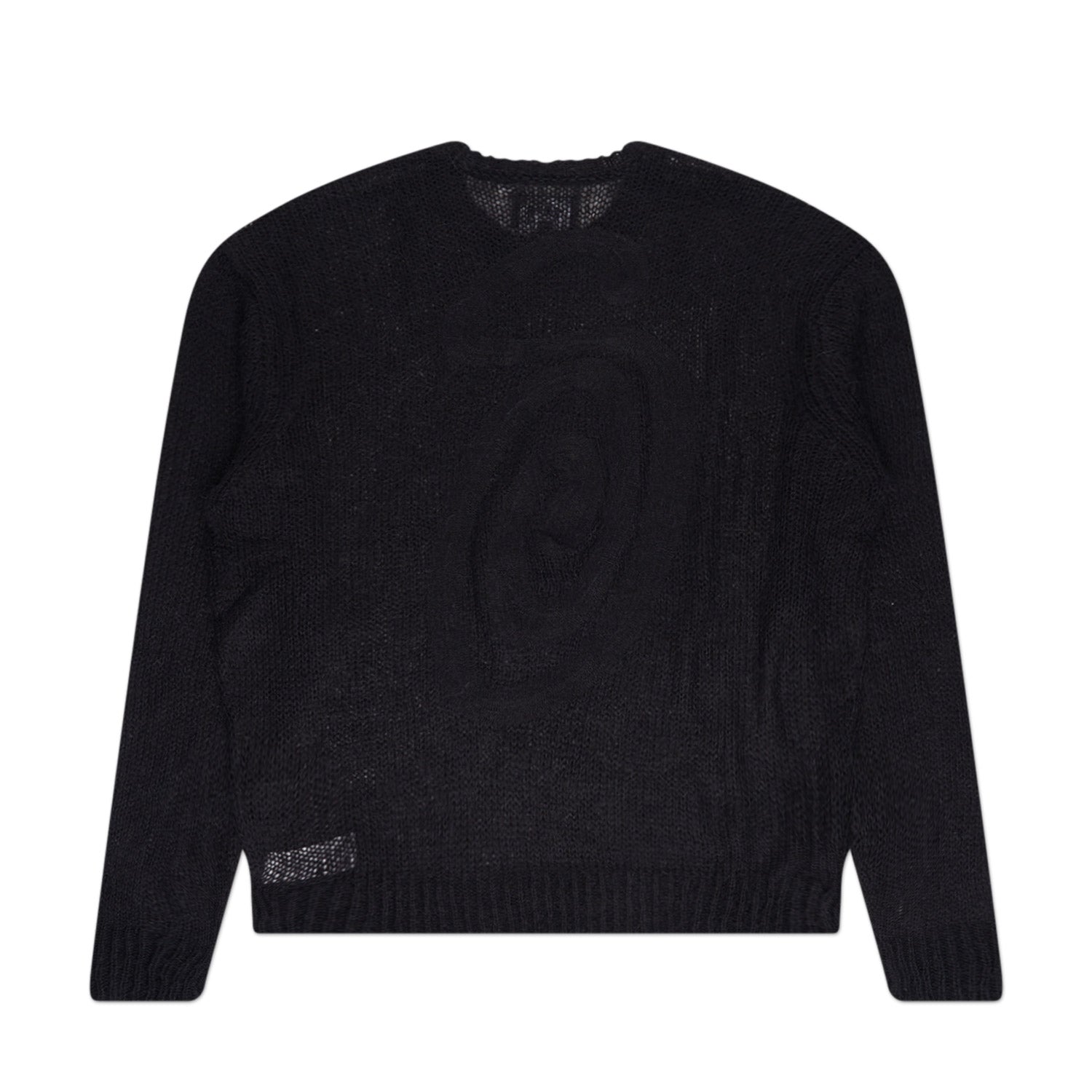 stüssy loose knit sweater (black) - a.plus