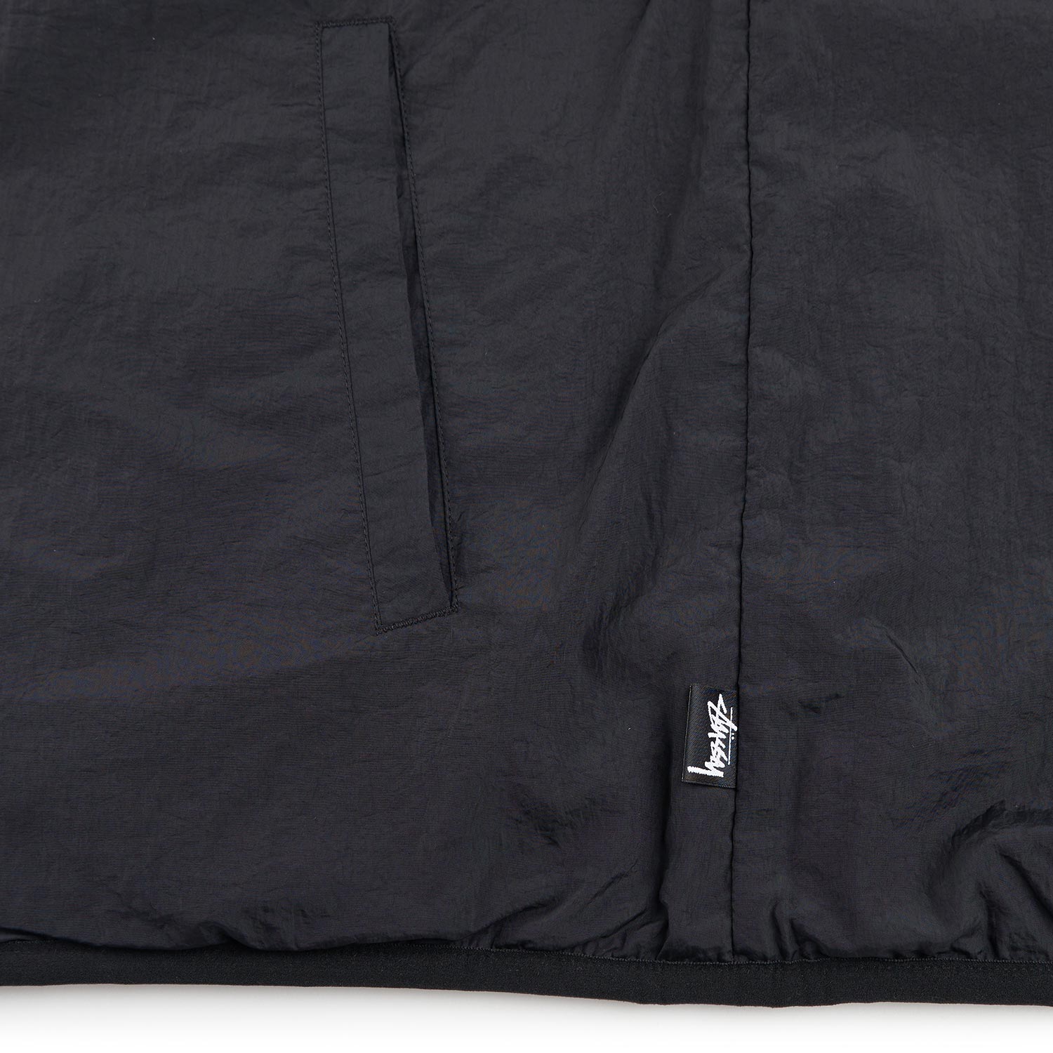 stüssy sherpa reversible vest (olive) - a.plus