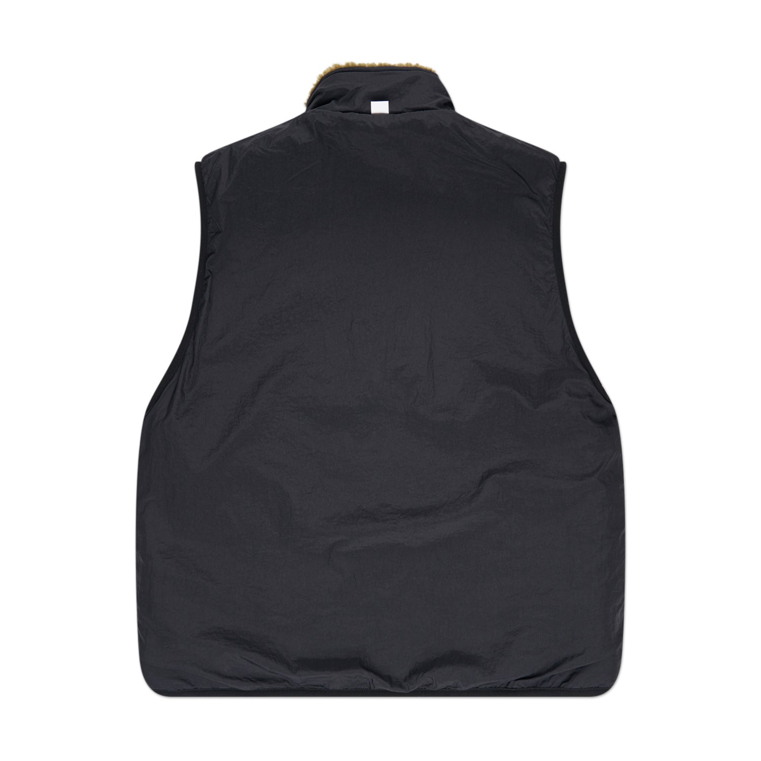 stüssy sherpa reversible vest (olive) - a.plus