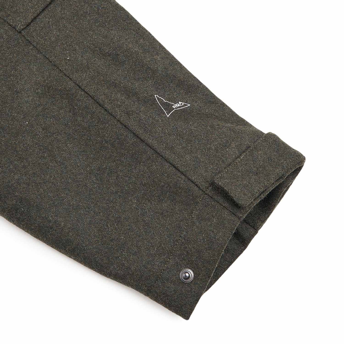 roa zip up shirt jacket (olive) - a.plus