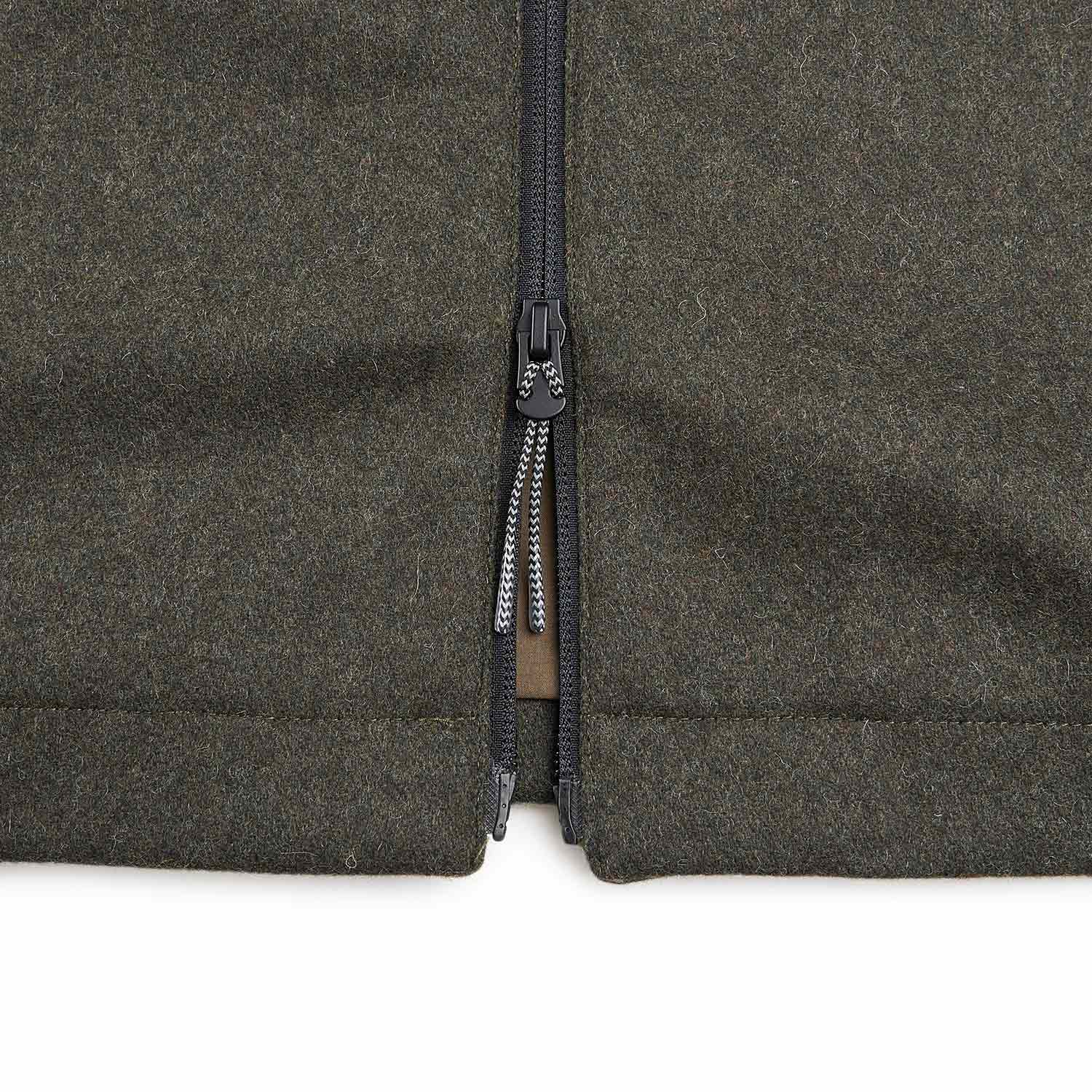 roa zip up shirt jacket (olive) - a.plus