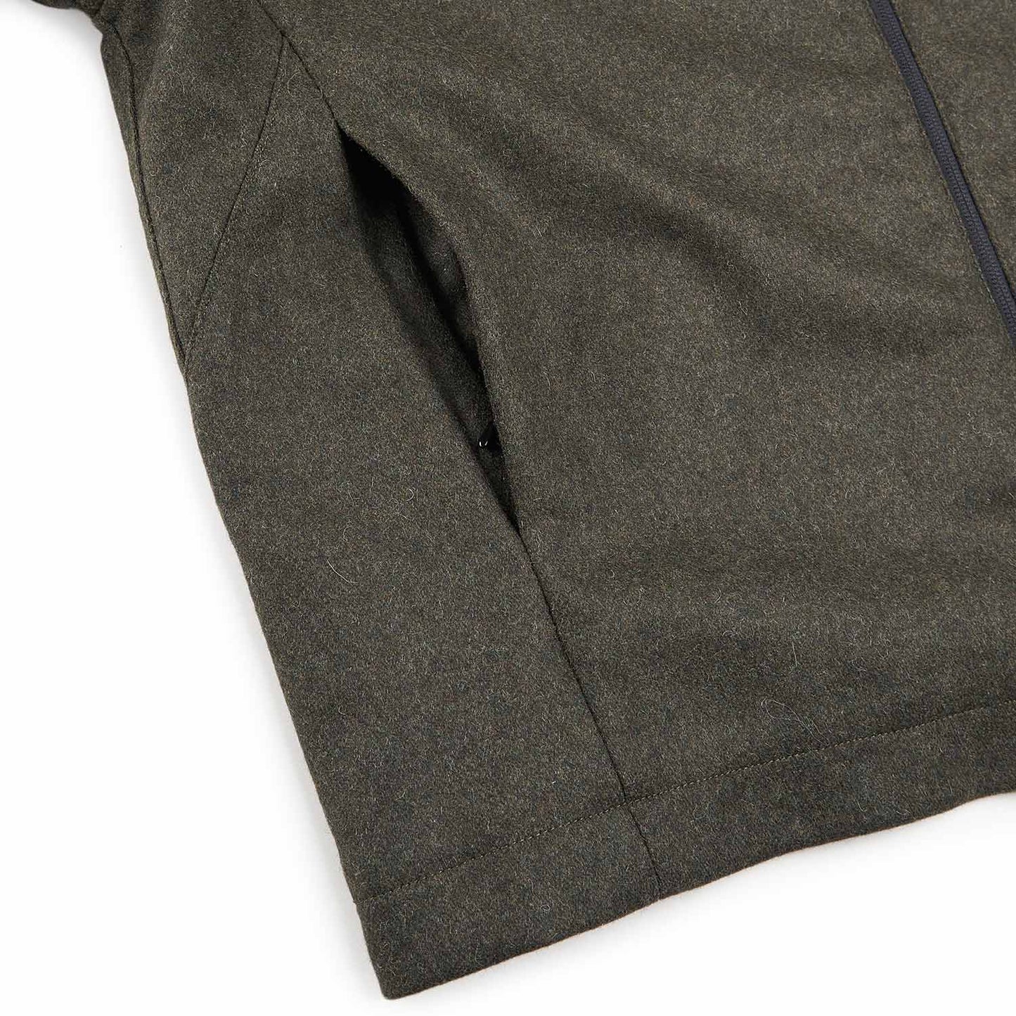 roa zip up shirt jacket (olive) - a.plus